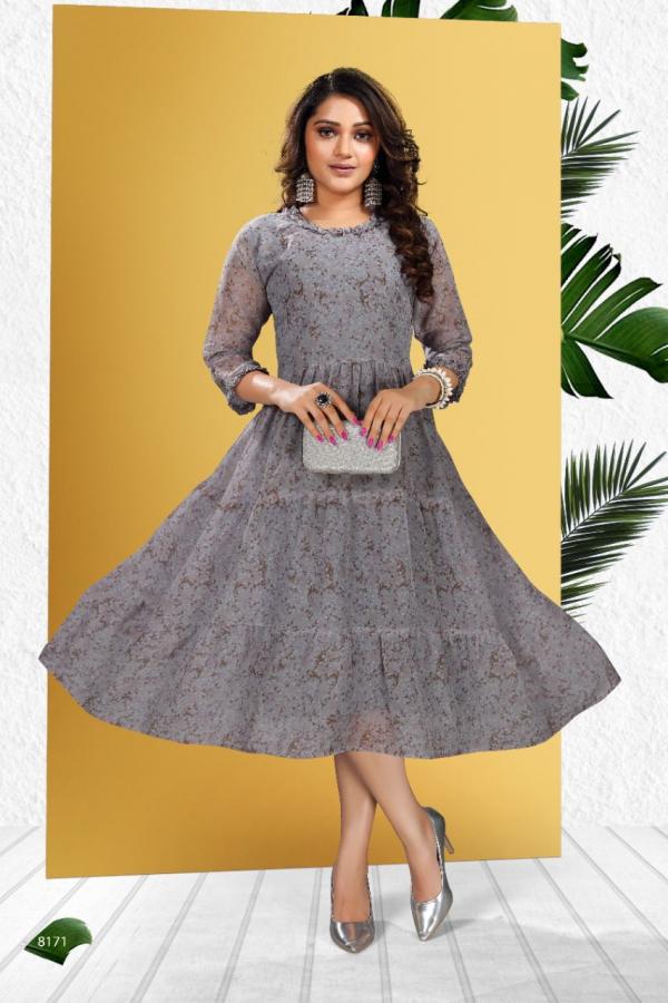 Beauty Queen Kalyani 1 Fancy Wear Georgette Designer Kurti Collection